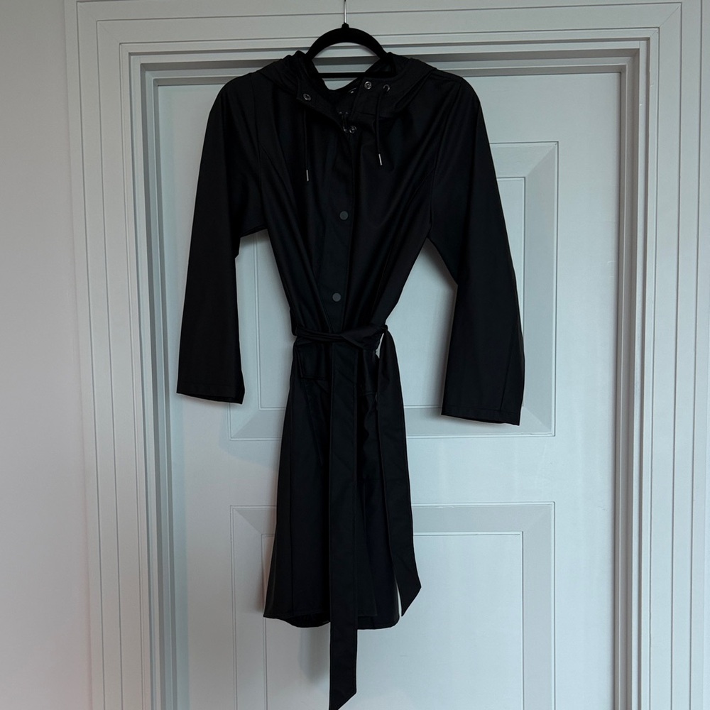 Rains Black Trench Coat
